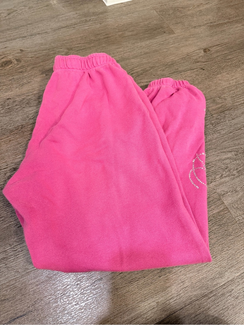 PINK Victoria's Secret Girls' Hot Pink Fleece Sweatpants
